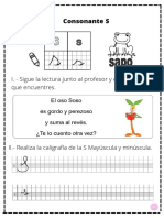 Guía Repaso Letras M P L S | PDF