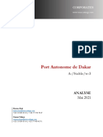 Port Autonome de Dakar - Analyse - Mai 2021