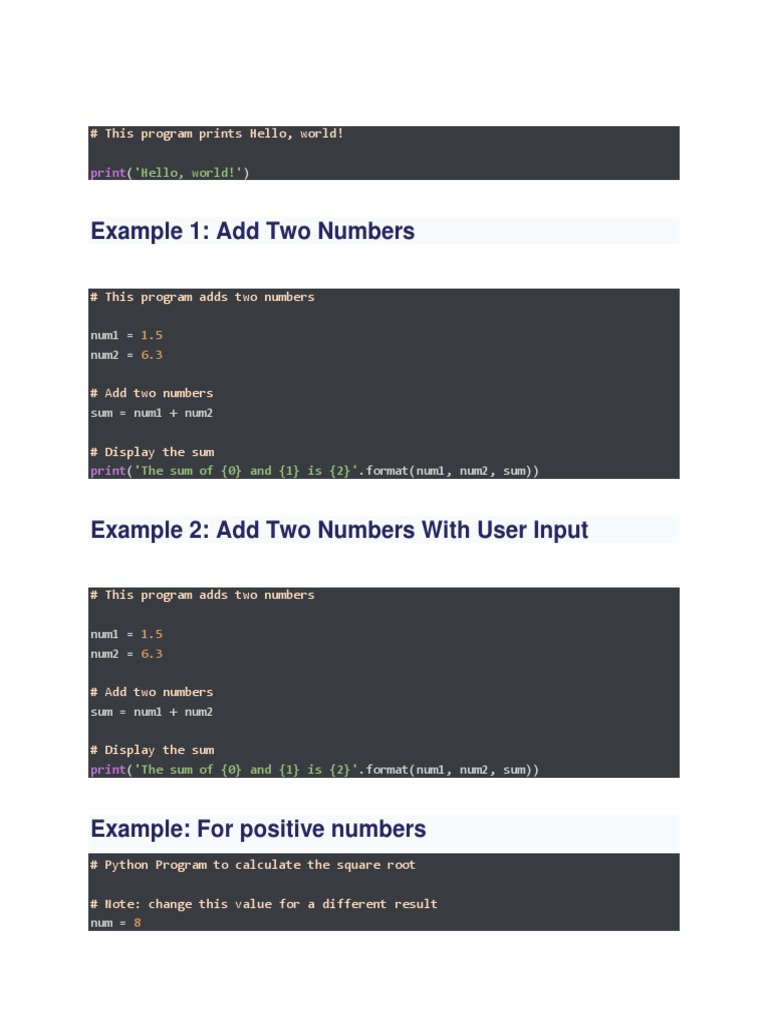 Python Basics | PDF