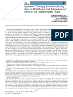 Family Process - 2013 - Retzlaff - The Efficacy of Systemic Therapy For Internalizing and Other Disorders of Childhood and