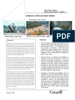 Effects of Sediment On Fish and Their Habitat: DFO Pacific Region Pacific Region Habitat Status Report 2000/01 E