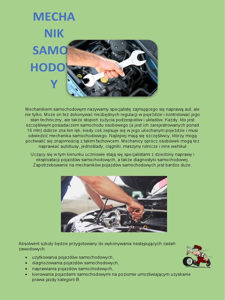 Mechanik Samochodowy | PDF