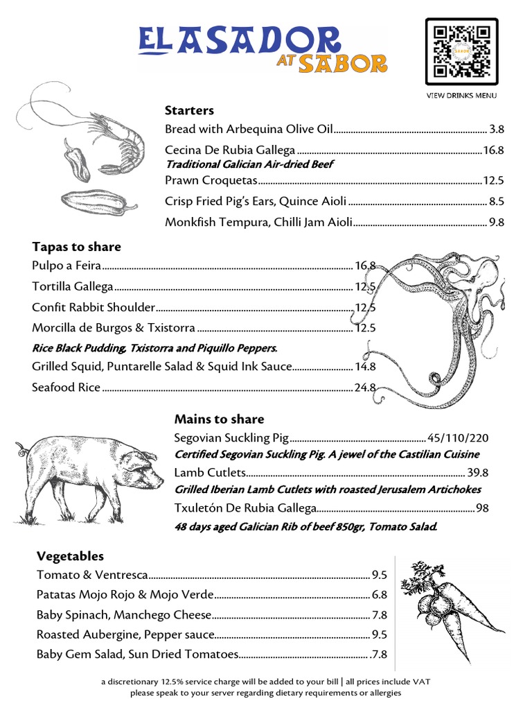 Asador Menu March | PDF