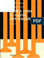 Table Pour Calcul Des Fondations - Jean Pierre Giroud - Tome 2
