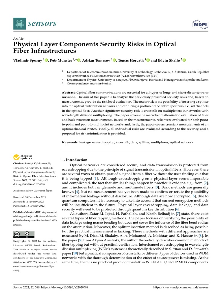 Physical layer components security risks in optical download free pdf