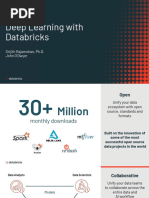 Deep Learning With Databricks: Srijith Rajamohan, Ph.D. John O'Dwyer