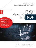 Traité de Criminologie Empirique by Le Blanc, Marc Et Maurice Cusson (Dir.)