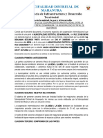 Convenio Específico de Cooperación Interinstitucional Entre La Municipalidad Distrital de Maranura y La Municipalidad Distrital de Huyro