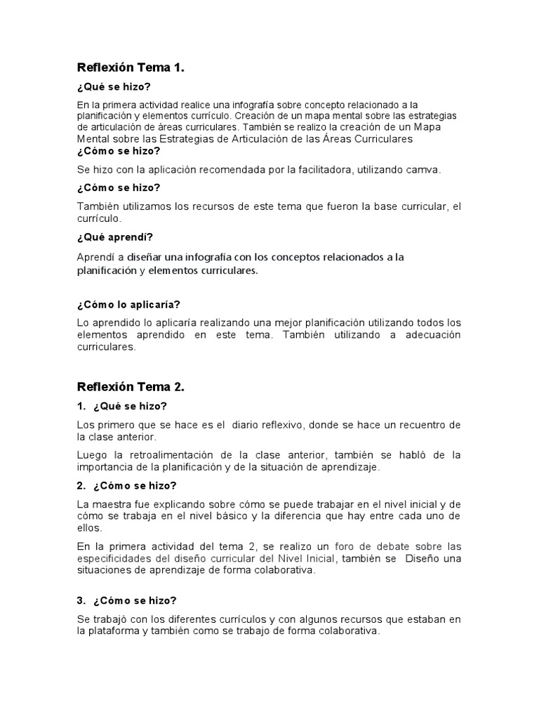 Reflexión Del Modulo 4. | PDF