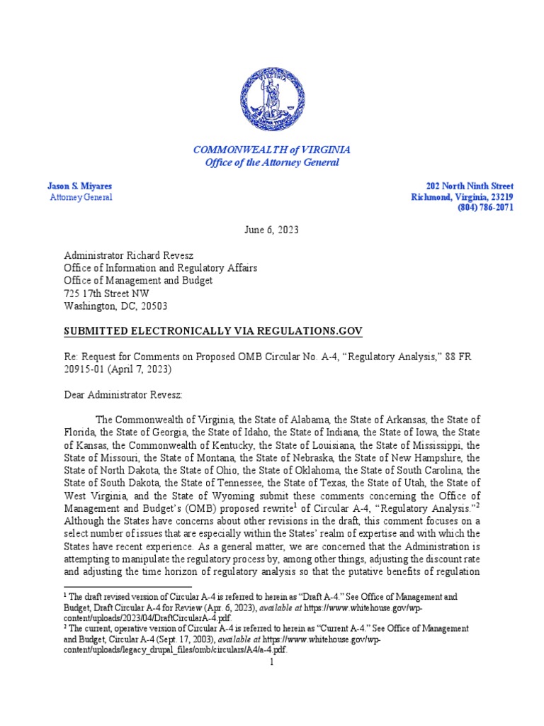 omb-circular-a4-comment-letter-download-free-pdf-cost-benefit