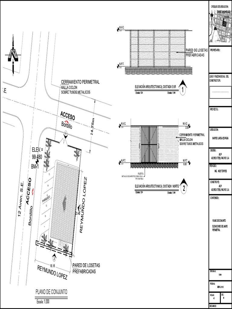 Plano de Conjunto Arquitectónico | PDF
