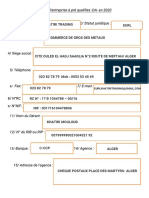 Fiche de Préqualification - DA-2019