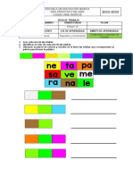 HOJA DE TRABAJO. Lenguaje Formación de Palabras