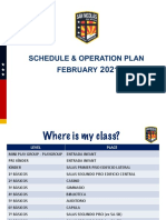 Schedule & Operation Plan - Feb - 24th