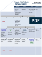 School Calendar October 2022 2