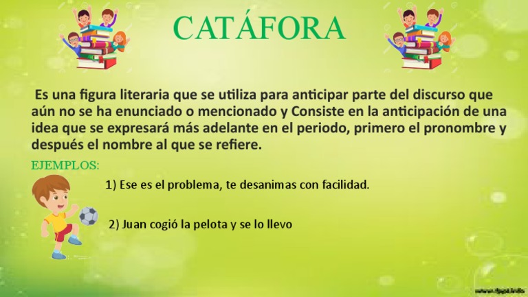 Definición y ejemplos de catáfora | PDF