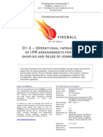 D1.3 Operational Infrastructure of IPR Arrangements for Access, Sharing and Reuse of Common Assets