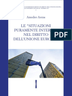 A. Arena - Le "Situazioni Puramente Interne" Nel Diritto Dell'unione Europea