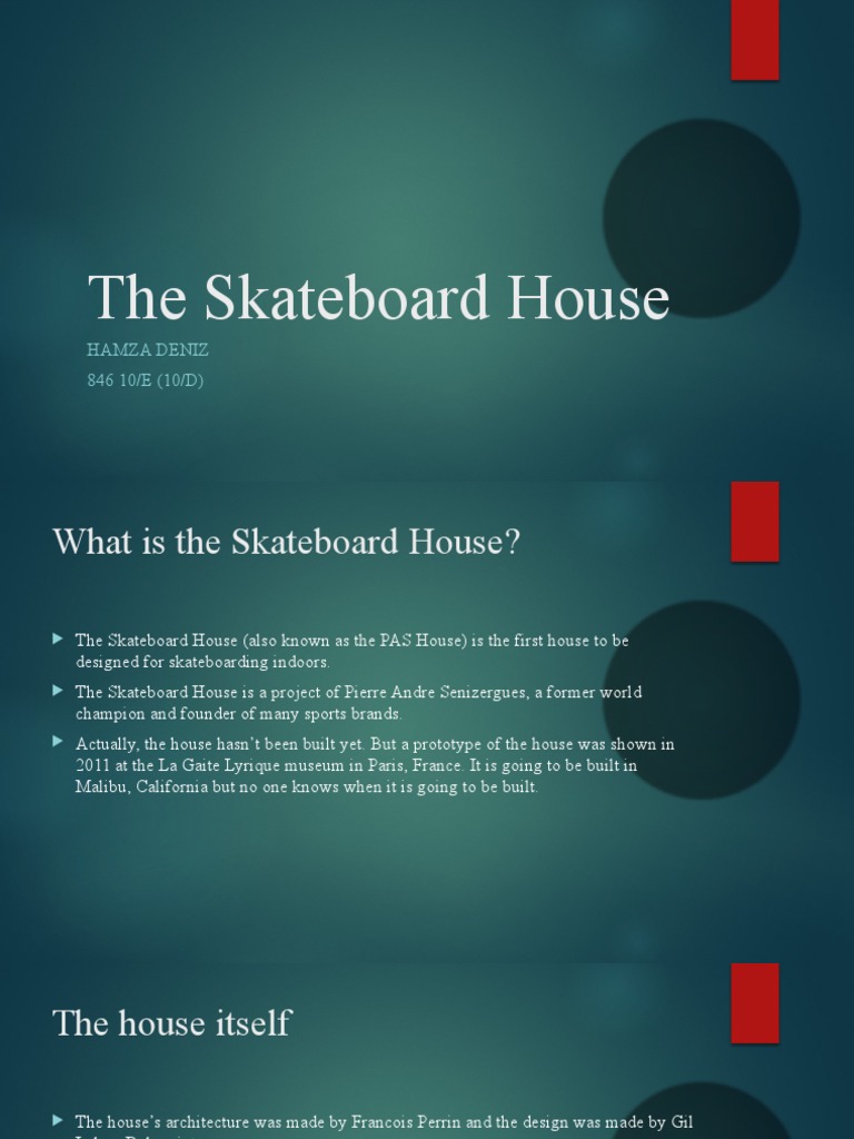 The Skateboard House PDF