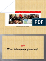 Language Planning and Policy