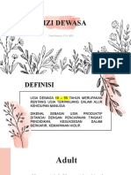 Gizi Dewasa-Lansia - Gizi Dasar