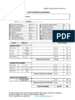 Costo Horario Ejercicio 2