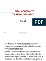 Capital Constante Y Capital Variable: Cap VI