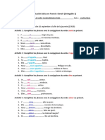 Tarea Entregable 3 Comunicación Básica en Francés I Devoir