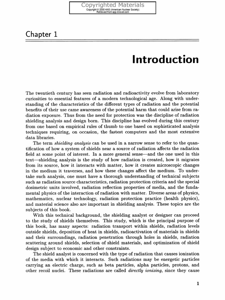 Radiation Shielding J. SHULTIS, RICHARD E. FAW. PDF