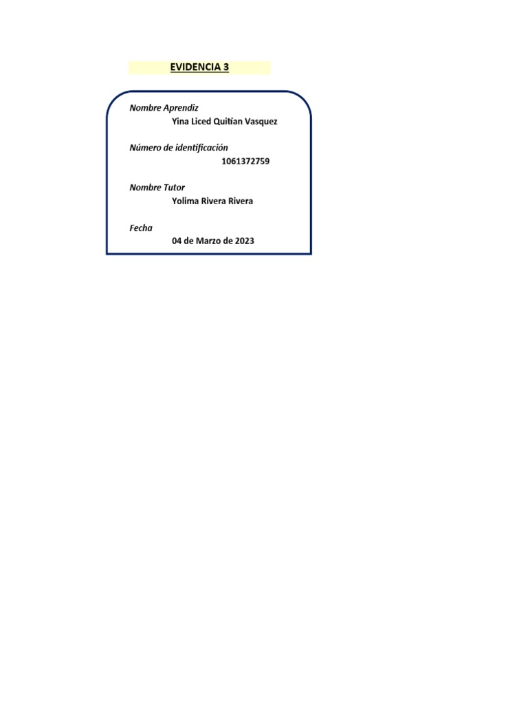 Evidencia 3 | PDF