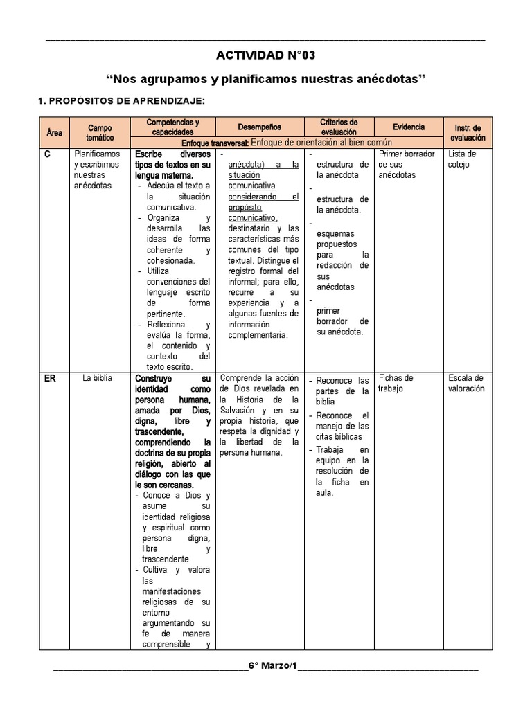 6 Grado Actividad Del 08 De Marzo Pdf