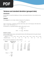 Var Stand Deviat Group