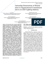 The Causal Relationship Demonstrate of Human Asset Administration To Organizational Commitment of Representatives in LED Lighting Industry