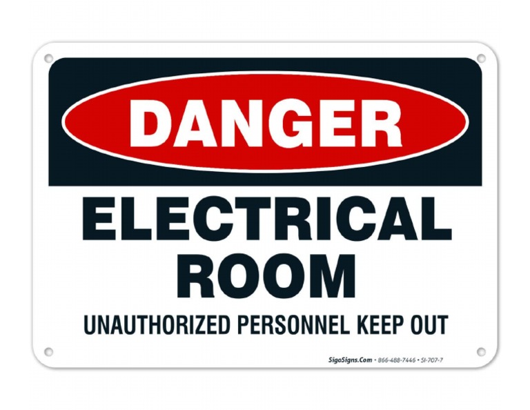 Electrical Room Signage | PDF