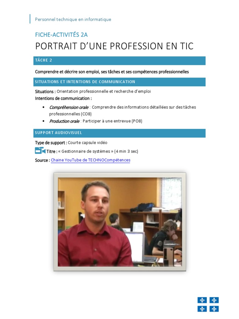 2A-TIC TECH Fiche-Activites | PDF | Informatique | Serveur (Informatique)