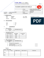 Standby Earth Fault Relay