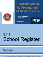 School Forms 1, 2, 3, 5K & 6K