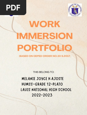 Work Immersion Portfolio