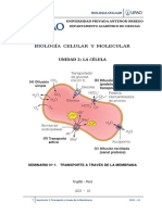 Seminario 1 Transporte en Membrana 2023-I