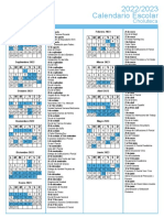 Calendario Escolar Choluteca 2022-2023