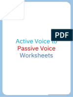Passive Voice Worksheet X Grade
