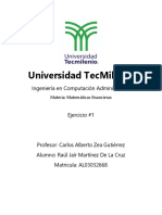 Universidad Tecmilenio: Ingeniería en Computación Administrativa