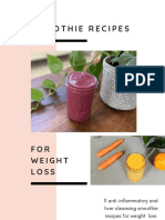 11 Smoothie Recipes For Weight Loss E Book