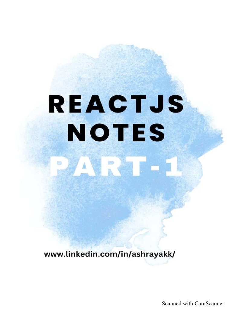 ReactJS Notes - Namaste React Part 1 | PDF | Software Engineering ...