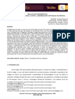 Relato de Experiência Estágio em Psicologia Clínica: Abordagem Centrada Na Pessoa