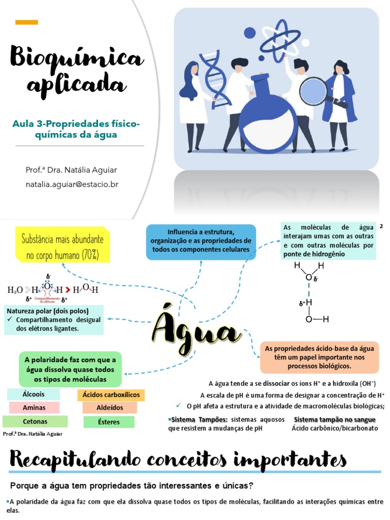 Aula 3-Propriedades Físico-Químicas Da Água | PDF | Solução-tampão ...