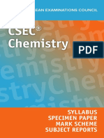 CXC Chemistry Syllabus