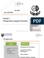 Nota GIG1012 FIS Kuliah 1 - Pengenalan Kepada Falsafah