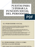 Propuestas para Recuperar La Función Social Del