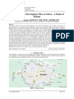Sustainability in Developing Cities of Africa - A Study of Ibadan City, NIGERIA